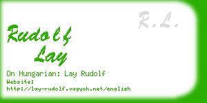 rudolf lay business card